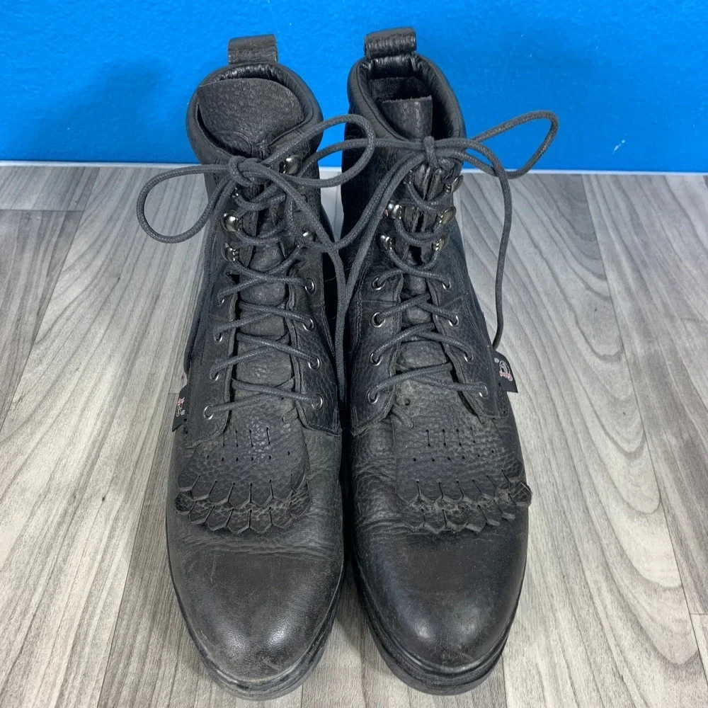 Justin Black Boots Style 905 Mens Size 9 D Chukka Classic
